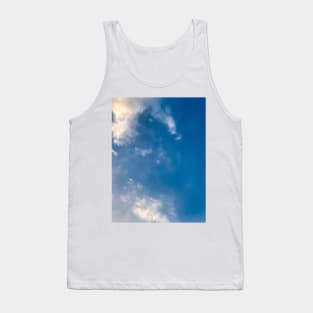 Blue sky texture background Tank Top